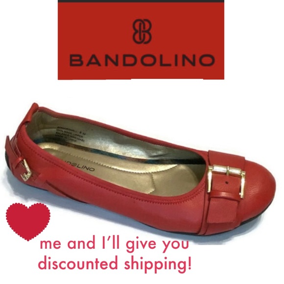 Bandolino Shoes - Very good condition Bandolino red flats 8M